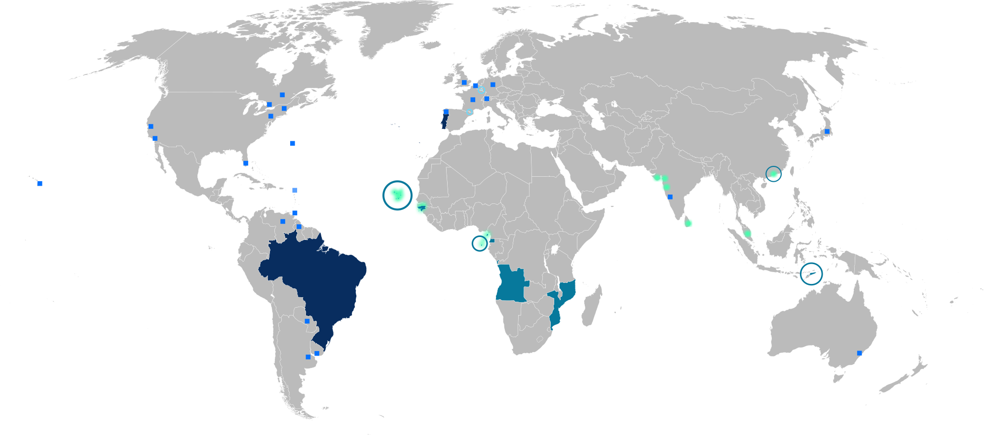 Map of Portuguese Language
